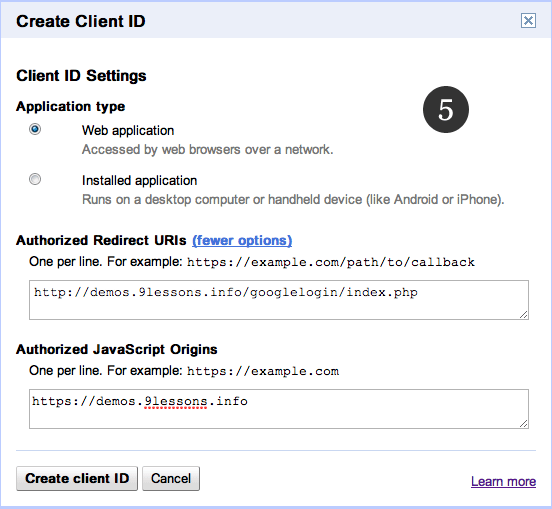Google API控制臺(tái)